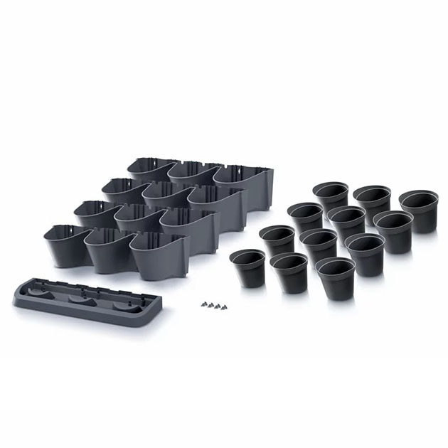 ΓΛΑΣΤΡΑΚΙΑ X12 ΕΠIΔΑΠΕΔΙΑ ΑΝΘΡΑΚΙ CASCADE GARDEN 68.5x19x54.6cm 1/1ΚΙΒ